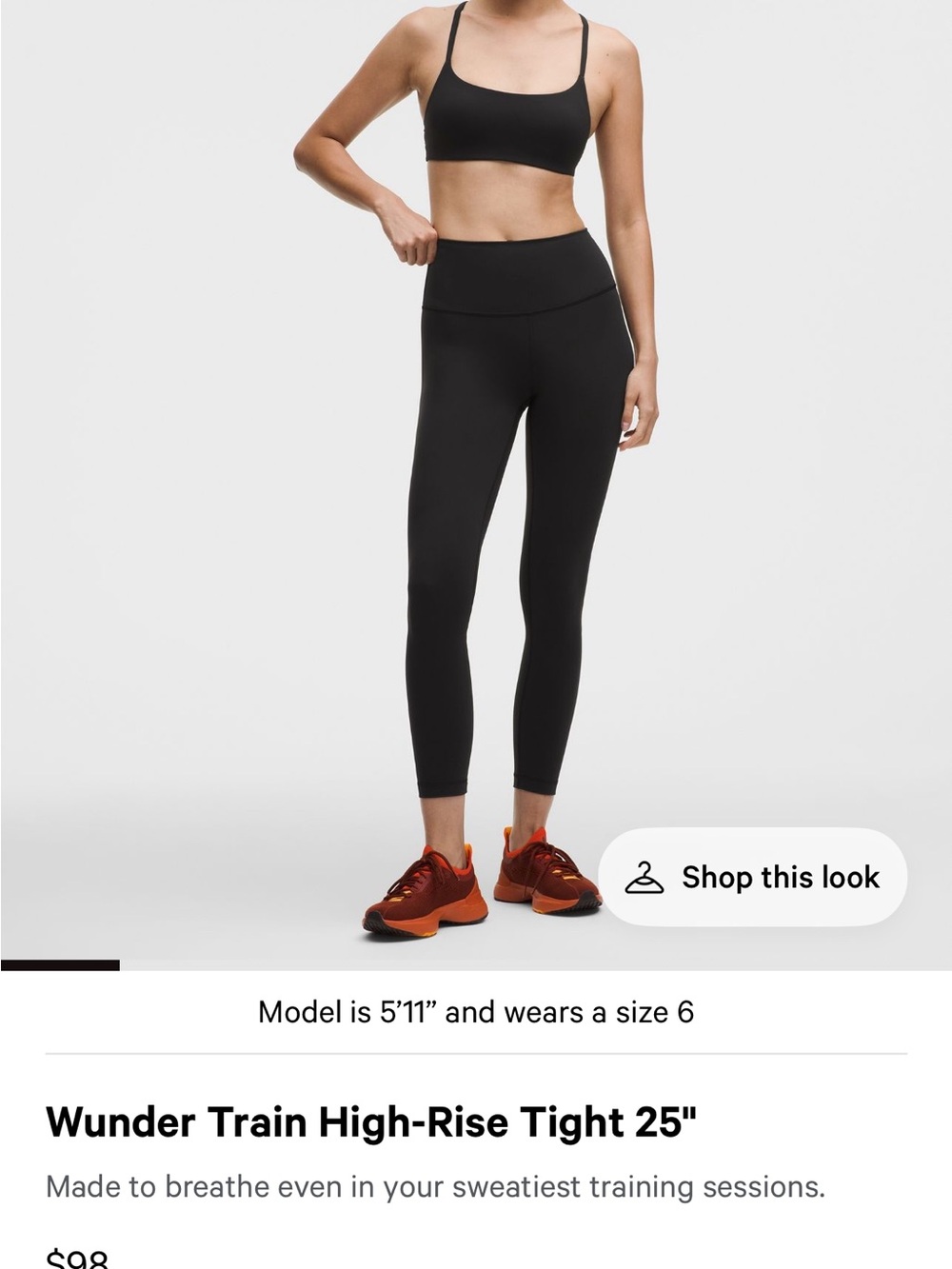 lululemon athletica Wunder Train High-Rise Tights — Black